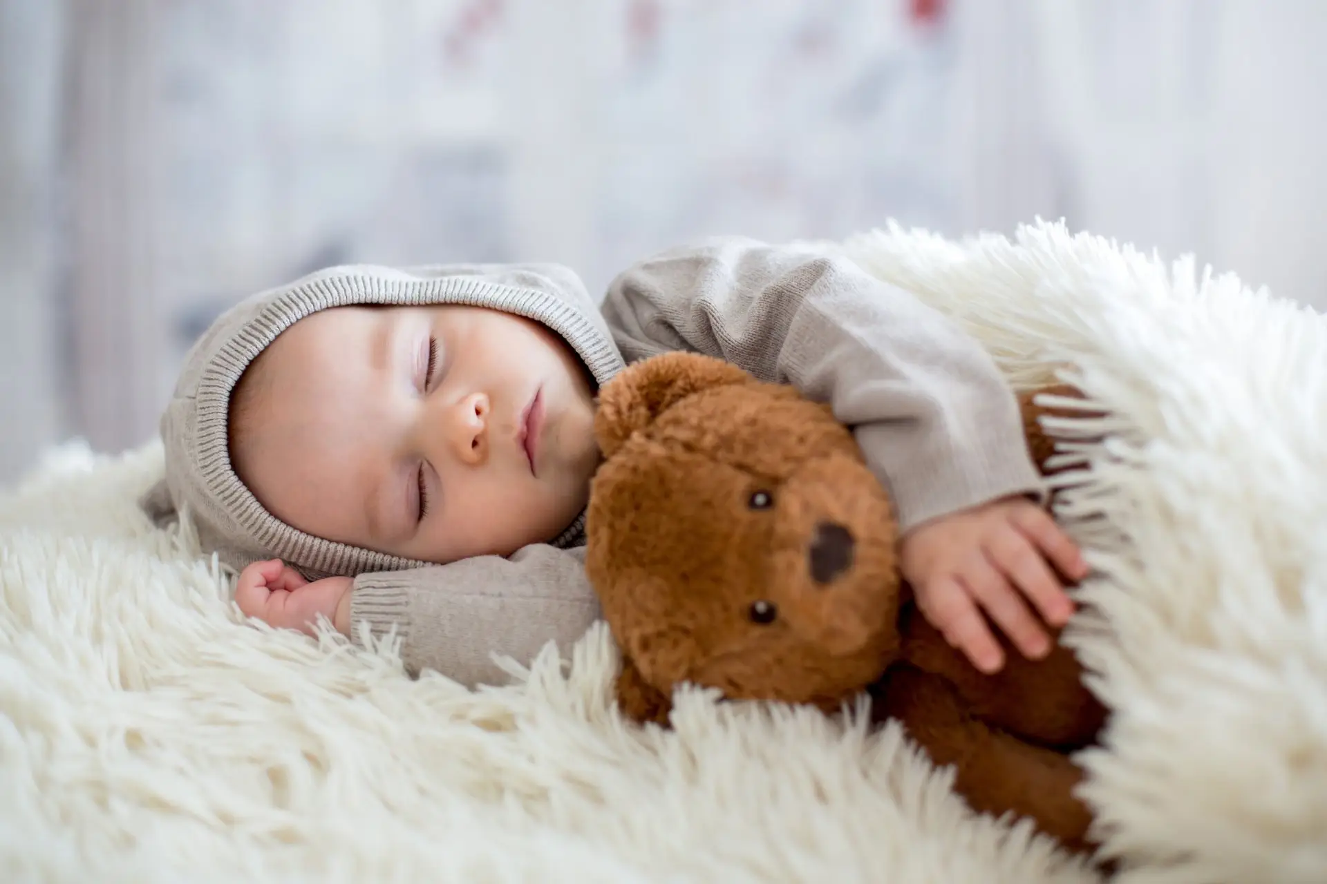 Nannies - Baby Sleeping with Teddy